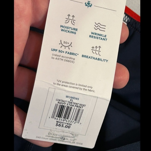 Lady Hagan Pull On Athletic Golf Skort​ Skirt Stars Red White Blue Size XL - NWT - Picture 13 of 15